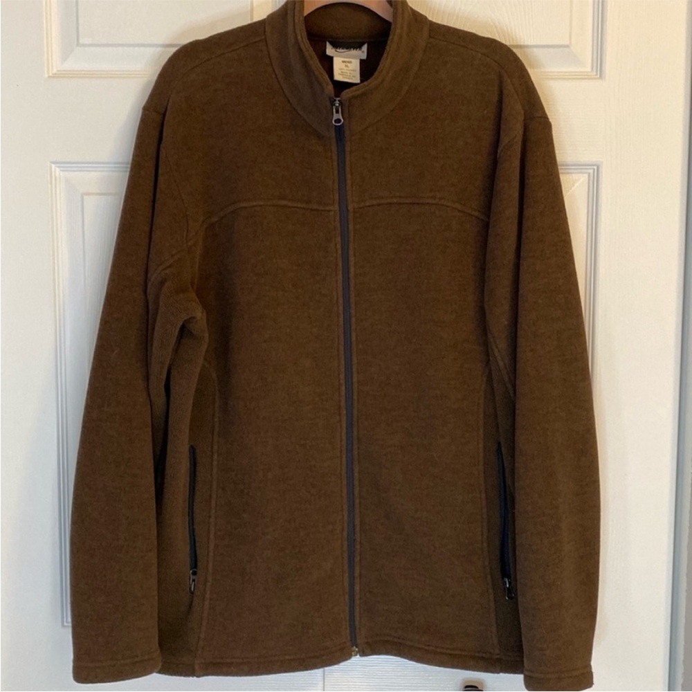 Obermeyer Fleece Polartec Jacket Brown size X-Large